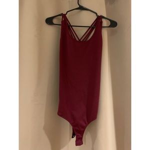 Charlotte Russe Tops - Maroon bodysuit Charlotte Russe Tops - Maroon bodysuit